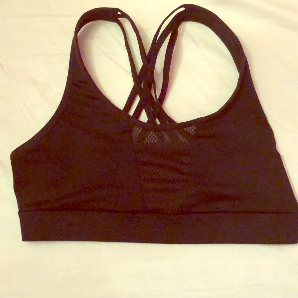 Simple Black Sports Bra